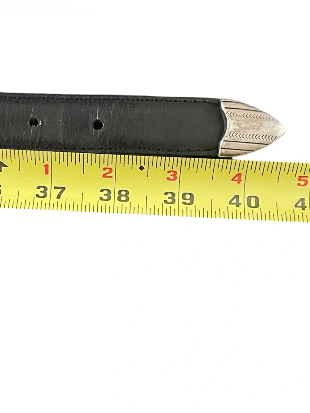 AML 3000 Men's Top Grain Black Leather Golf Club Belt Size 36